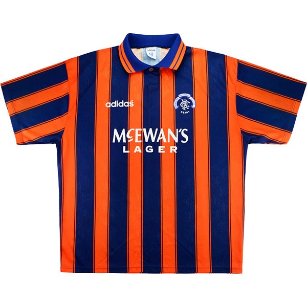 Auswärtstrikot Thailand Rangers Retro 1993 1994 Orange Günstige Fußballtrikots